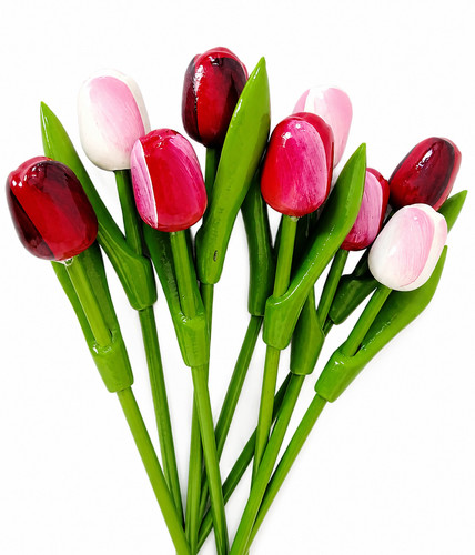 Wooden tulips holland wood - 9,
