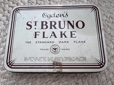 A Vintage Ogden’s St.Bruno Flake Tin. Large. Empty.
