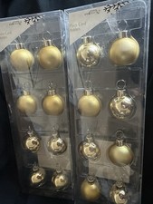 16 B&Q Gold Bauble Shape Name