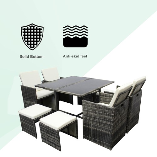 Seater rattan garden dining - seater,