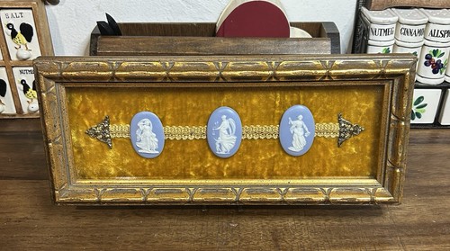Framed wedgwood jasperware - framed,