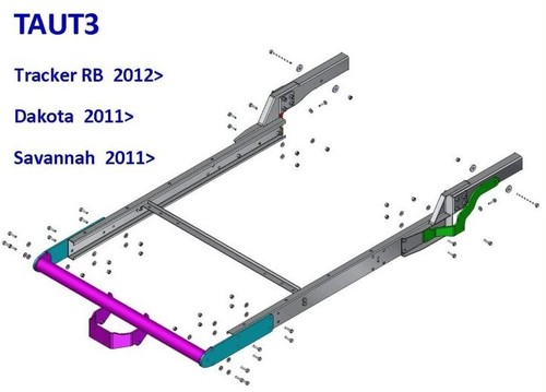 Towtrust fixed flange - fixed,