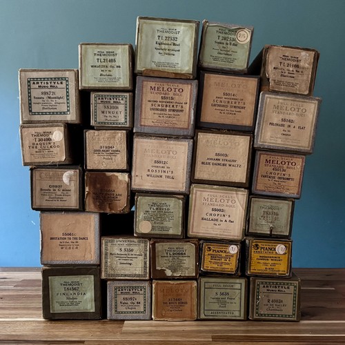 Vintage pianola rolls - vintage,