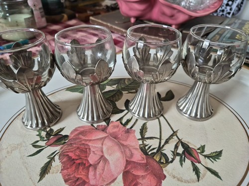 Art deco white metal and - art,
