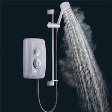 Mira Jump Electric Shower 10.8kW White & Chrome Modern Bathroom 1.1788.012