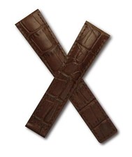 20/16 mm BROWN CROCODILE STYLE