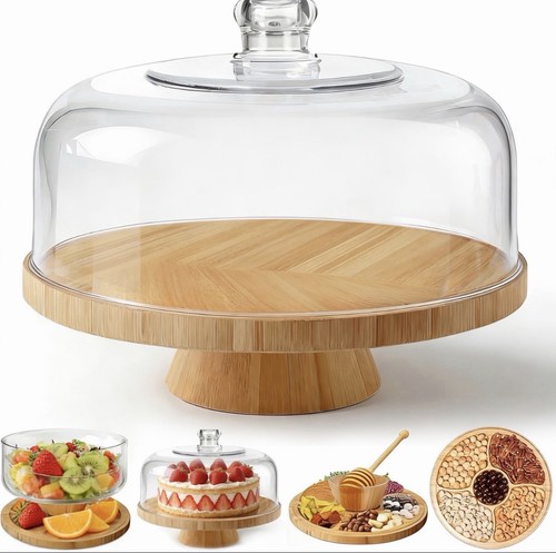 Bamboo cake stand with - bamboo,