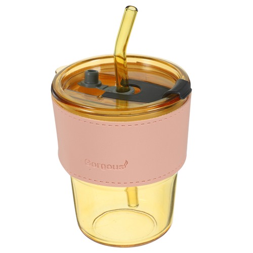 Set glass cup with lid - ,