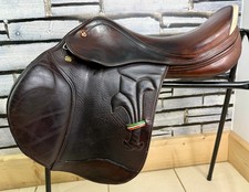17” Medium Prestige Arezzo Jump Saddle - Brown
