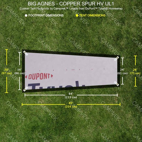 Tyvek footprint for the - footprint,