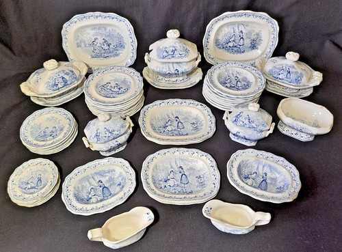 Antique blue miniature - blue,