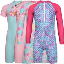 A2Z 4 Kids Girls One Piece Wetsuit UPF50+UV Surfing Swimming Swimwear Costume