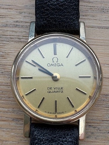 1980 omega ville 9ct - 9ct, gold