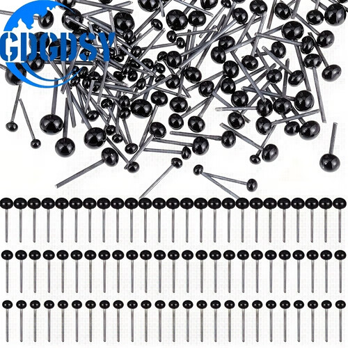 Toaob 300pcs mini - black, glass
