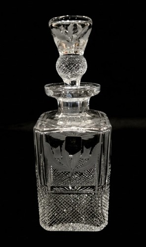 Edinburgh crystal thistle - crystal, "thistle"