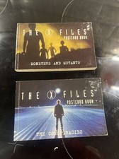 1996 The X-Files The Conspiracies & Monsters Postcard Books Complete (4)
