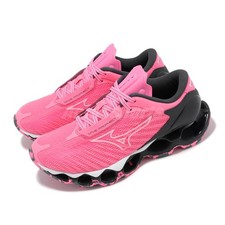 Mizuno Wave Prophecy 12 Pink Black Women Road Running Jogging Shoes J1GD2300-74