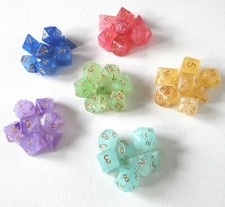 Dice Set 7 Polyhedral Precious