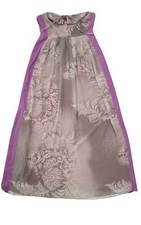 Ossie Clark London Maxi Dress Purple Grey Pattern UK Size 14