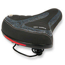 WIDE BIG BUM BIKE BICYCLE GEL CRUISER EXTRA COMFORT SPORTY SOFT PAD SADDLE SEAT