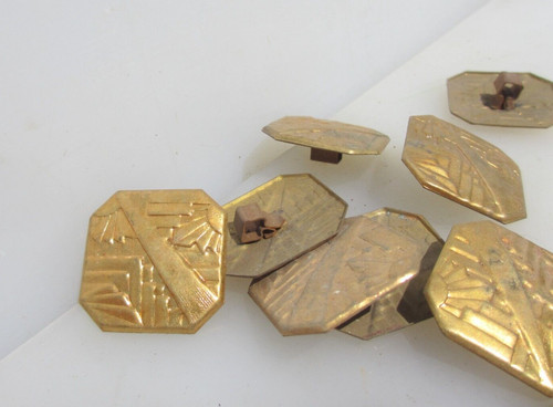 Antique brass picture - brass,