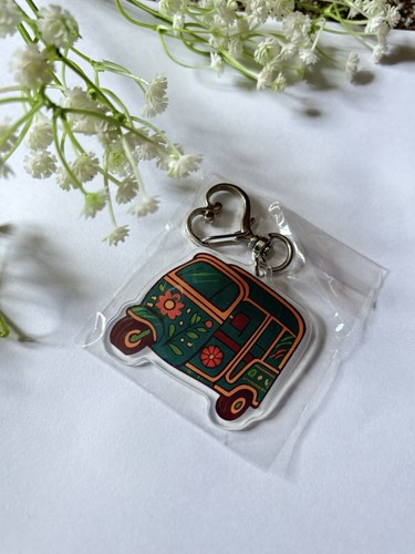 Floral rickshaw acrylic - floral,