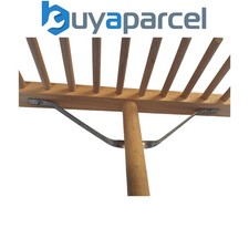 Faithfull FAIWHR Wooden Hay Rake Straw Grass Gathering Muck Out Rake Tool