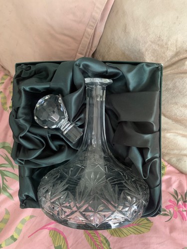 Thomas webb crystal decanter - thomas,