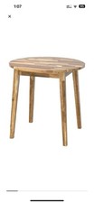 IKEA Nackanas Round Kitchen Dining Acacia Wood Table 80cm