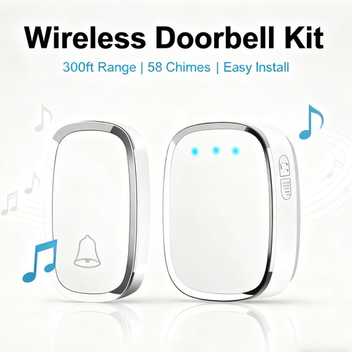 Cordless doorbell waterproof - doorbell,