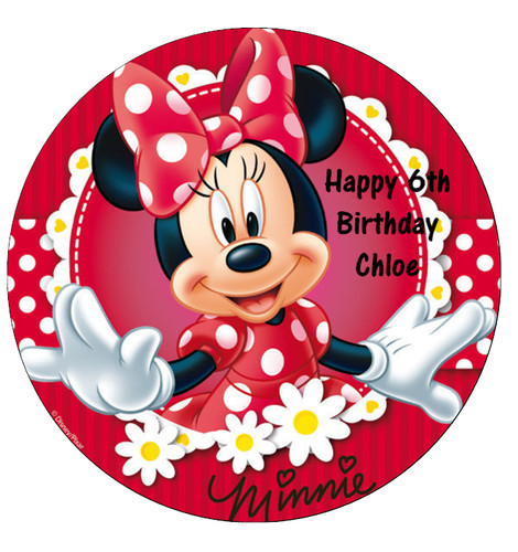 Minnie mouse red personalised - minnie,
