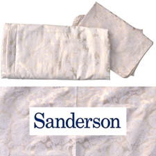 Sanderson GOLD Jacquard Bedding Set: Double Duvet Cover & x2 Pillow Cases VGC