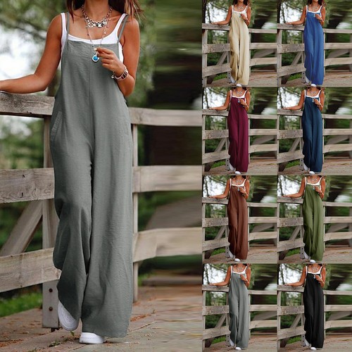 Women plus size loose - plus, jumpsuit