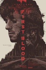 First Blood -Poster A— Art Print, Retro Movie Poster