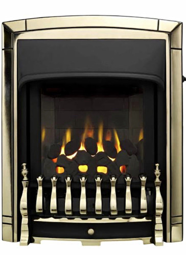 Inset fireplace flame - flame, coal