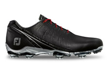 NEW FootJoy [10] Medium Men's DNA FJ Spikes Golf Shoes-Black/Platinum 53385