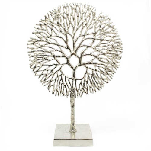 Silver coral sculpture - coral,