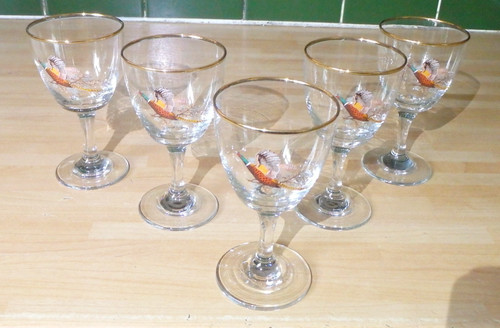 Vintage pheasant wine - 5x,
