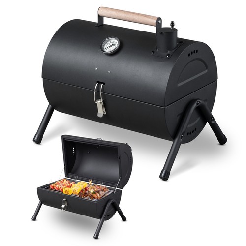Portable charcoal grill with - charcoal,
