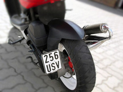 License plate holder for