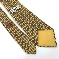 Hermes Tie Mens Yellow