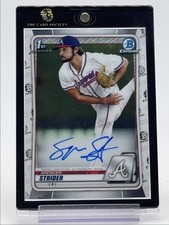 SPENCER STRIDER 2020 BOWMAN CHROME DRAFT 1ST AUTOGRAPH BRAVES AUTO Q1739
