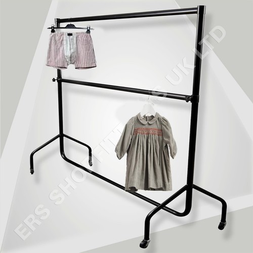 Double clothes garment rail - double,