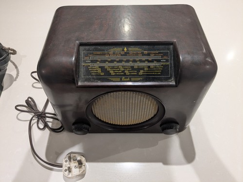 Vintage retro bakelite bush - vintage,