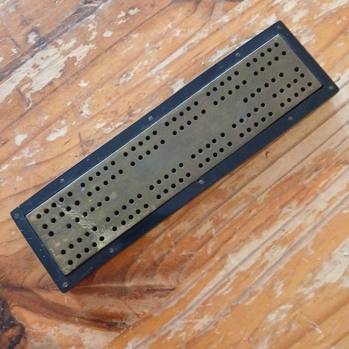 Vintage solid brass and - brass, wood