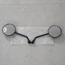 Pair Black Round Motorcycle