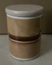 Portmeirion Rob Scotton Long  Dog Storage Jar Wooden Lid Brand New