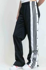 WOMENS ADIDAS ORIGINALS ADIBREAK POPPER TRACKPANTS BLACK BNWT  UK XL-XXXXL SALE!