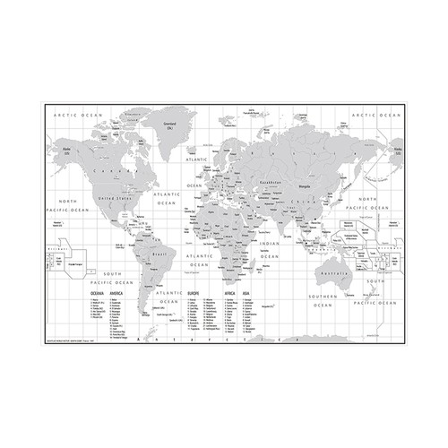 World map canvas - map,