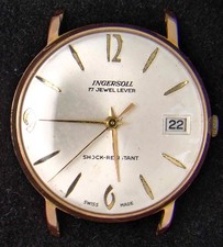 Ingersoll Date Men's Hand-Wind Vintage Swiss Watch -- Spares/Repairs